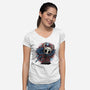 Hero Of The Hollow-Womens-V-Neck-Tee-glitchygorilla
