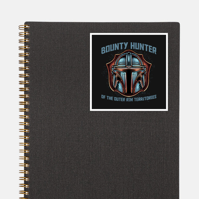 Bounty Hunter Head-None-Glossy-Sticker-glitchygorilla