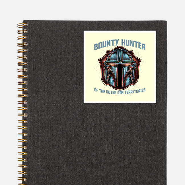 Bounty Hunter Head-None-Glossy-Sticker-glitchygorilla