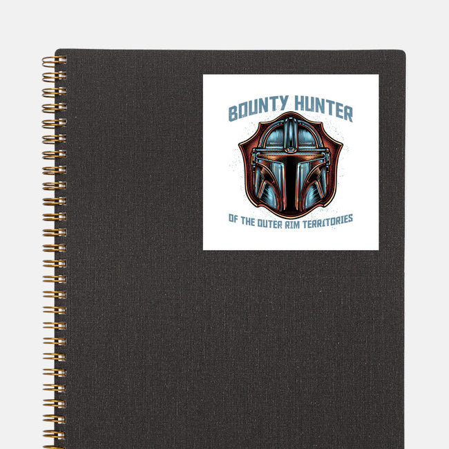 Bounty Hunter Head-None-Glossy-Sticker-glitchygorilla