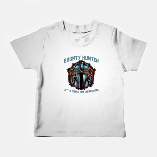 Bounty Hunter Head-Baby-Basic-Tee-glitchygorilla
