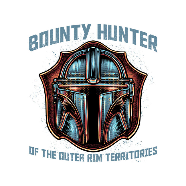 Bounty Hunter Head-Unisex-Kitchen-Apron-glitchygorilla