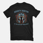 Bounty Hunter Head-Womens-Fitted-Tee-glitchygorilla