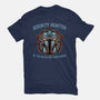 Bounty Hunter Head-Womens-Fitted-Tee-glitchygorilla