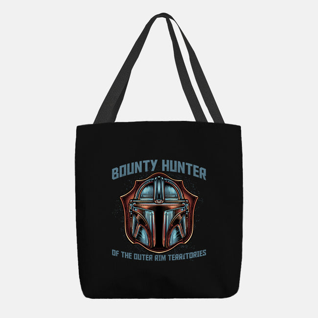 Bounty Hunter Head-None-Basic Tote-Bag-glitchygorilla