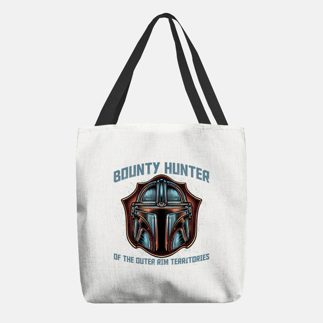 Bounty Hunter Head-None-Basic Tote-Bag-glitchygorilla