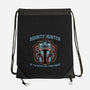 Bounty Hunter Head-None-Drawstring-Bag-glitchygorilla