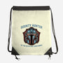 Bounty Hunter Head-None-Drawstring-Bag-glitchygorilla