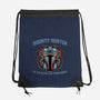 Bounty Hunter Head-None-Drawstring-Bag-glitchygorilla