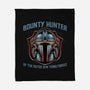 Bounty Hunter Head-None-Fleece-Blanket-glitchygorilla
