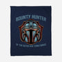 Bounty Hunter Head-None-Fleece-Blanket-glitchygorilla