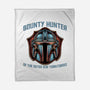 Bounty Hunter Head-None-Fleece-Blanket-glitchygorilla