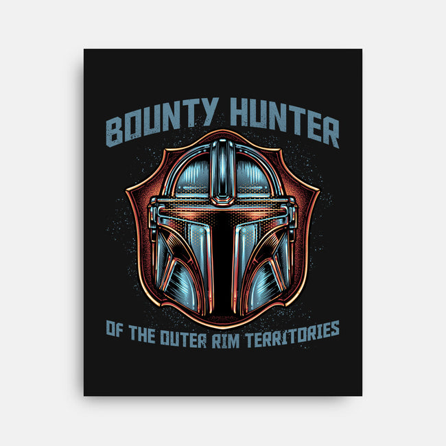 Bounty Hunter Head-None-Stretched-Canvas-glitchygorilla