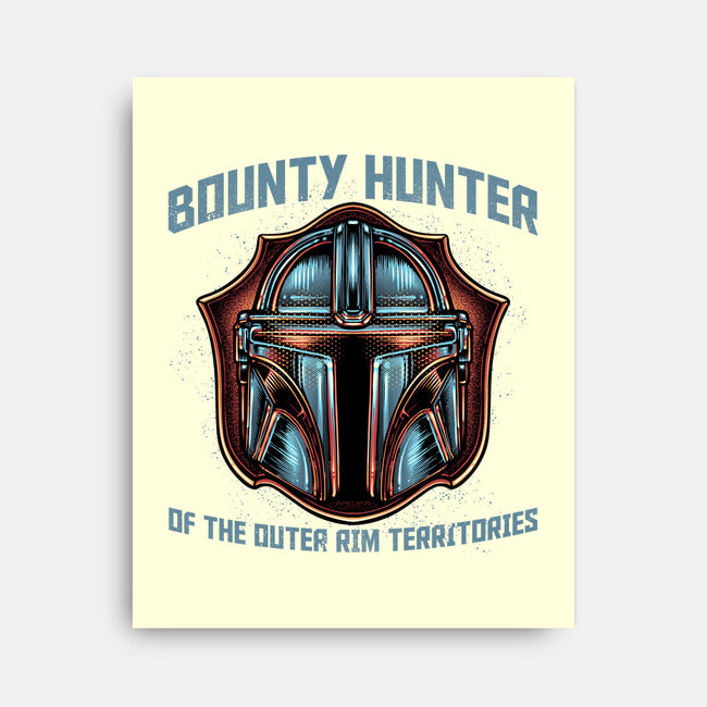 Bounty Hunter Head-None-Stretched-Canvas-glitchygorilla