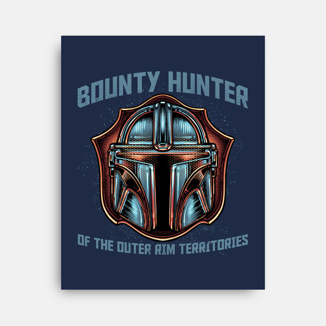 Bounty Hunter Head-None-Stretched-Canvas-glitchygorilla