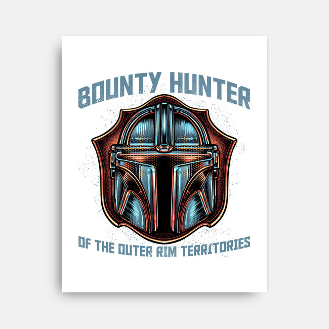 Bounty Hunter Head-None-Stretched-Canvas-glitchygorilla