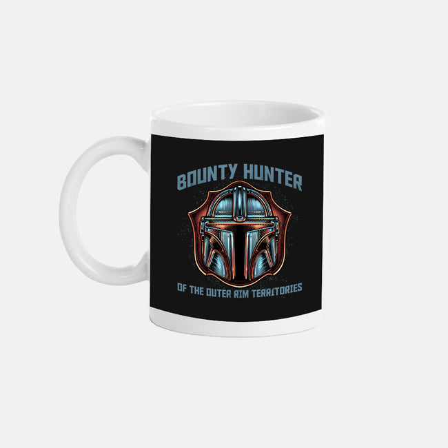 Bounty Hunter Head-None-Mug-Drinkware-glitchygorilla