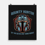 Bounty Hunter Head-None-Matte-Poster-glitchygorilla