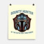 Bounty Hunter Head-None-Matte-Poster-glitchygorilla