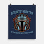 Bounty Hunter Head-None-Matte-Poster-glitchygorilla
