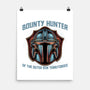 Bounty Hunter Head-None-Matte-Poster-glitchygorilla