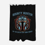 Bounty Hunter Head-None-Polyester-Shower Curtain-glitchygorilla