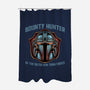 Bounty Hunter Head-None-Polyester-Shower Curtain-glitchygorilla