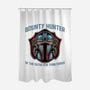 Bounty Hunter Head-None-Polyester-Shower Curtain-glitchygorilla
