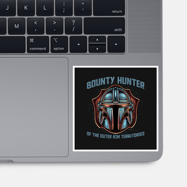Bounty Hunter Head-None-Glossy-Sticker-glitchygorilla