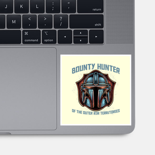 Bounty Hunter Head-None-Glossy-Sticker-glitchygorilla
