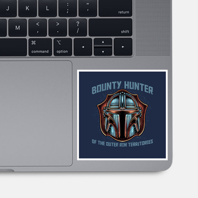 Bounty Hunter Head-None-Glossy-Sticker-glitchygorilla