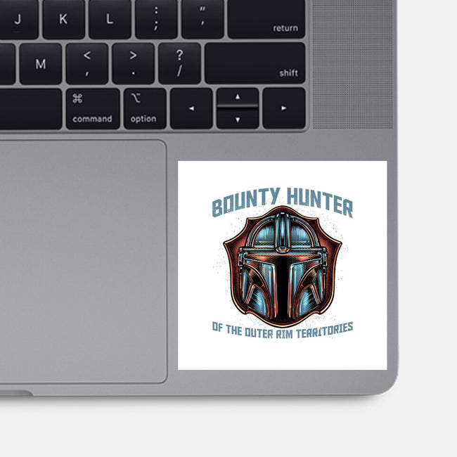 Bounty Hunter Head-None-Glossy-Sticker-glitchygorilla
