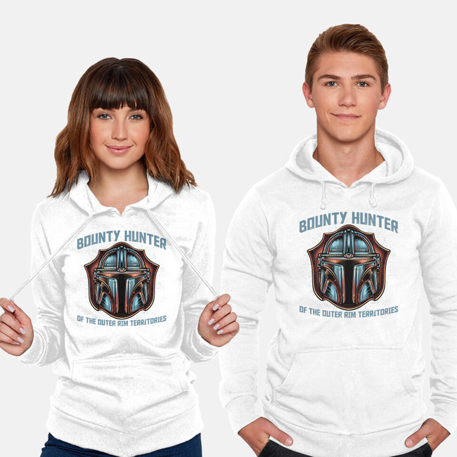 Bounty Hunter Head-Unisex-Pullover-Sweatshirt-glitchygorilla