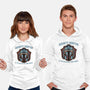 Bounty Hunter Head-Unisex-Pullover-Sweatshirt-glitchygorilla