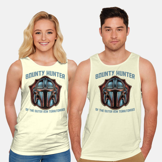Bounty Hunter Head-Unisex-Basic-Tank-glitchygorilla