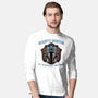 Bounty Hunter Head-Mens-Long Sleeved-Tee-glitchygorilla