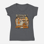 Bedrocks Bowling-Womens-V-Neck-Tee-JCMaziu