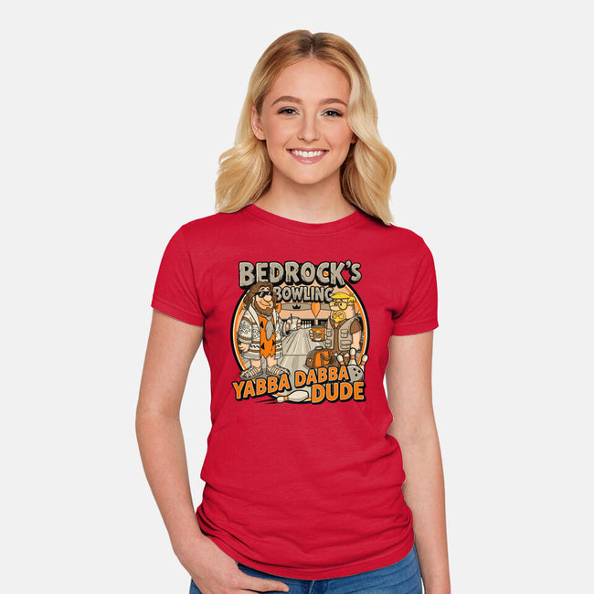 Bedrocks Bowling-Womens-Fitted-Tee-JCMaziu