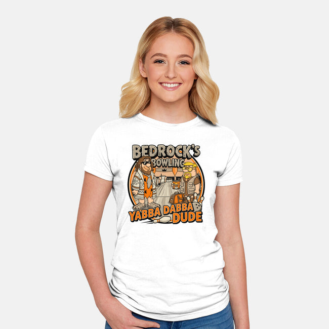 Bedrocks Bowling-Womens-Fitted-Tee-JCMaziu