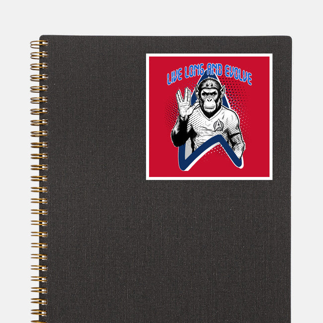 Live Long And Evolve-None-Glossy-Sticker-palmstreet