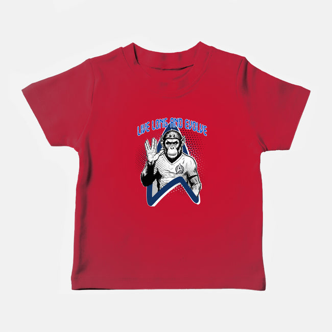 Live Long And Evolve-Baby-Basic-Tee-palmstreet