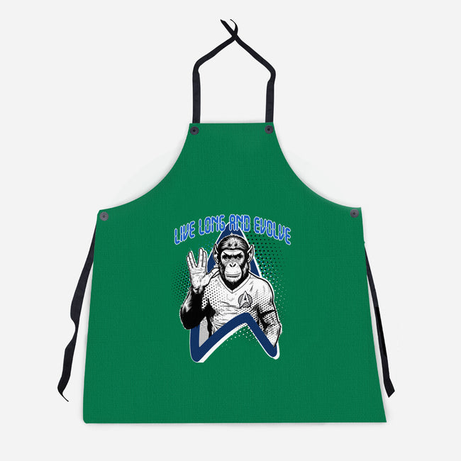 Live Long And Evolve-Unisex-Kitchen-Apron-palmstreet