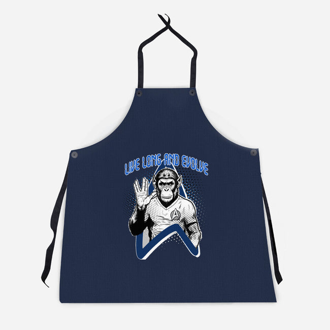 Live Long And Evolve-Unisex-Kitchen-Apron-palmstreet