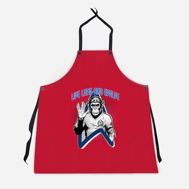 Live Long And Evolve-Unisex-Kitchen-Apron-palmstreet