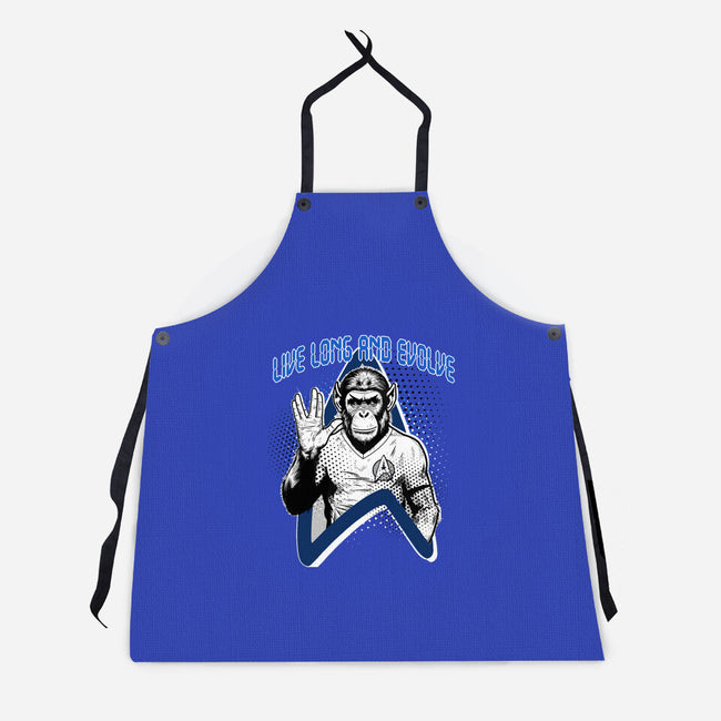Live Long And Evolve-Unisex-Kitchen-Apron-palmstreet