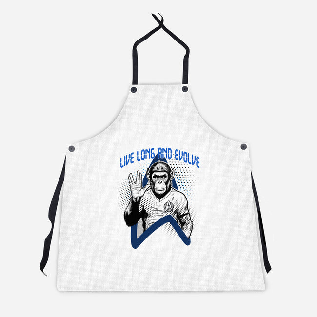 Live Long And Evolve-Unisex-Kitchen-Apron-palmstreet