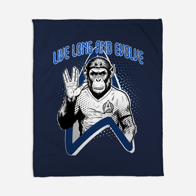 Live Long And Evolve-None-Fleece-Blanket-palmstreet