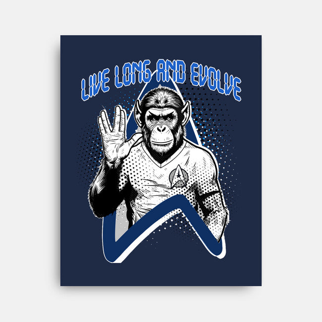 Live Long And Evolve-None-Stretched-Canvas-palmstreet
