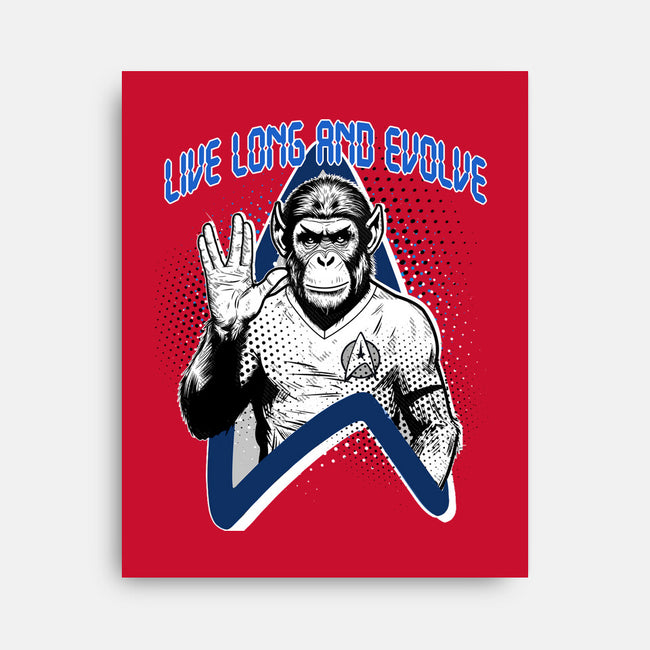 Live Long And Evolve-None-Stretched-Canvas-palmstreet