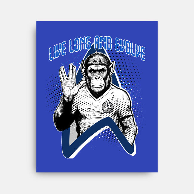 Live Long And Evolve-None-Stretched-Canvas-palmstreet